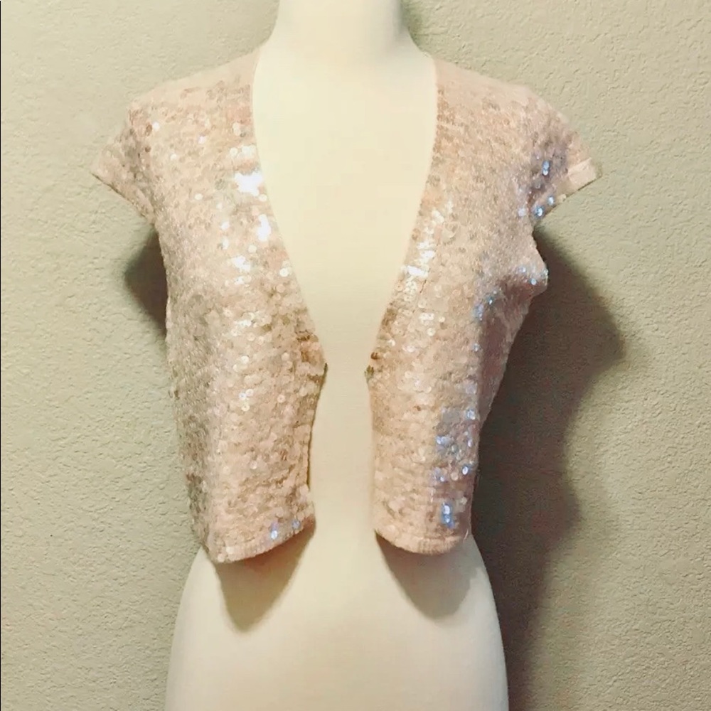 Robert Rodriguez Sequin Bolero Top